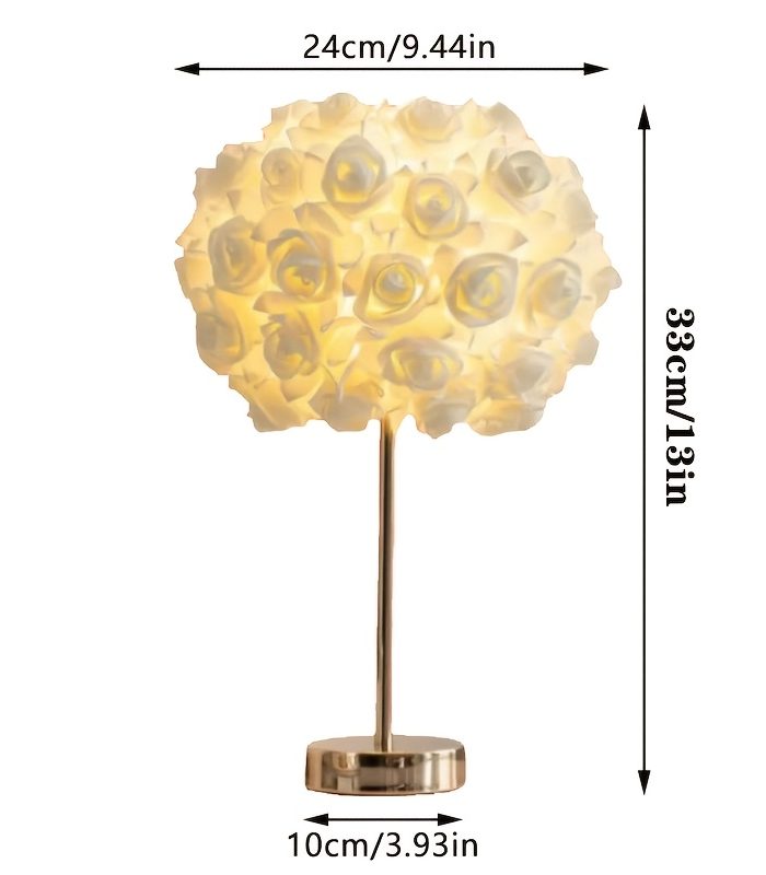 Desk Lamp, Valentine's Day Gift, Rose-shaped Desk Lamp, Cost-effective Desk Lamp, Beautiful, Stylish, Cute